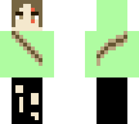 green hoodie girl