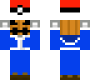 iron pumkin holding pokeball with clothing