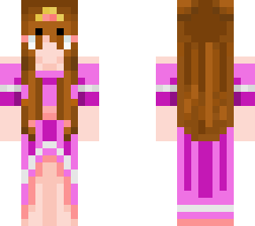 pink brown hair princess