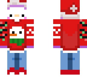 purple penguin w/ xmas lights fixed