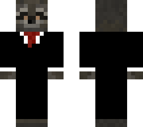 raccoon in suit