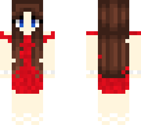 red ball gown