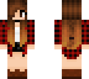 red plaid girl