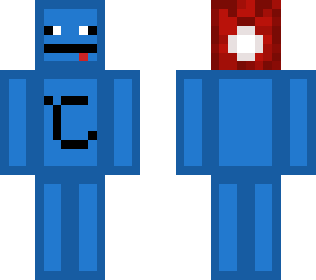 silly blue (updated) (with santa hat)