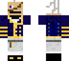 war-ragged admiral crackers w/brown eyepatch
