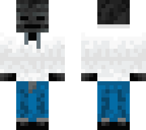 wither skeleton in white hoodie (fixed)