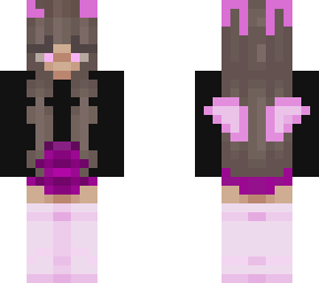 ??half angle half devil cute pink and black girl??