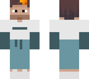auron con outfit blanco y verde