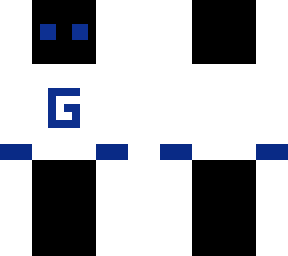 black, blue, white