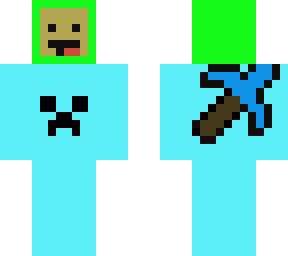 blue and green boy