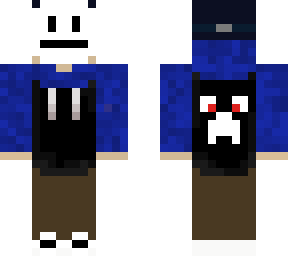 blue boy with mask