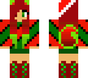 christmas wolf girl
