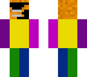 cool doge with colored body