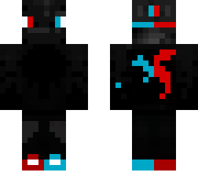 cool red and blue dragon skin.