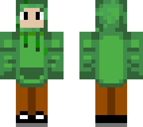green hoodie kid