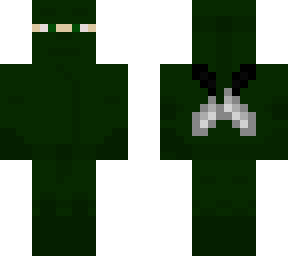 green ninja dual katanas