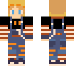orange overalls