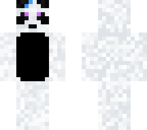panda with blue bow