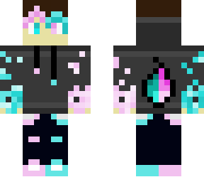 pink & blue flame boy
