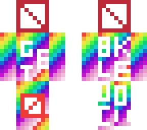 rainbow barrier block man
