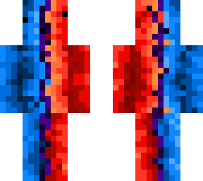 red and blue