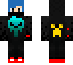 special affect hoodie with creeper face on back
