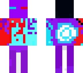 water and fire enderman skin