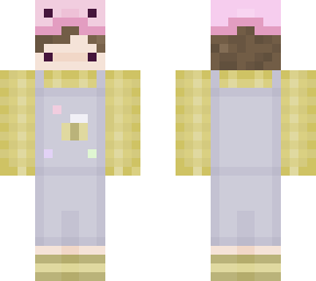axolotl hat and bee dungarees. :>