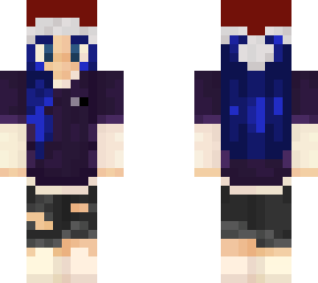 blue hair chrimbo skin