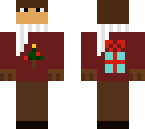 christmas boy with white scarf