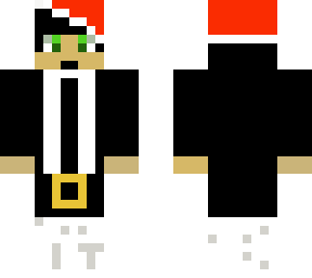 christmas elf with sant hat