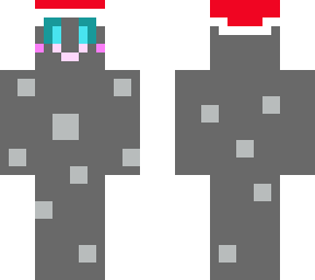 moon wearing cristmas hat