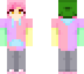 multicolor mismatch hoodie