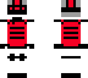 neon white and red spec ops soldier.