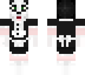 papa panda as a maid