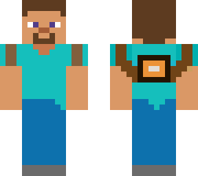 plastic steve with backpack