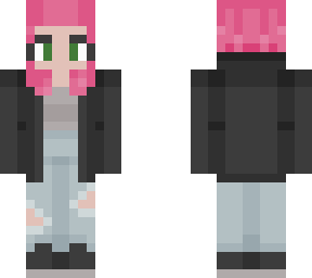 skater girl w/ pink hair