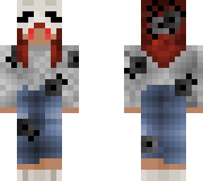 skull mask girl