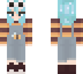 blue hair tubbo  x george genderbend