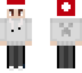 chill sweater with santa hat