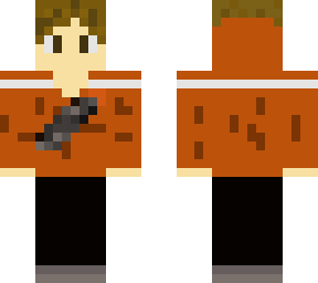 cool orange hoodie gamer
