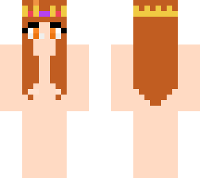 crown and girl hair template