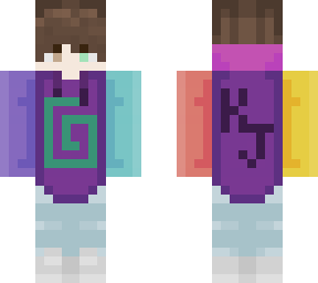my oc in karl jacobs hoodie
