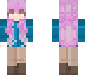 pink haired girl