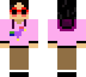 pink hoodie