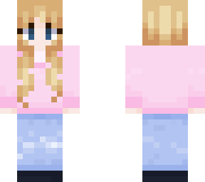 pink sweater girl