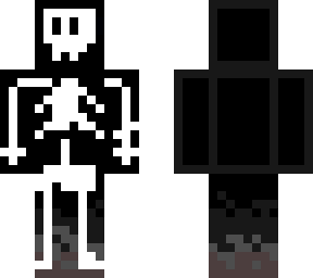 spooky skeleton skin
