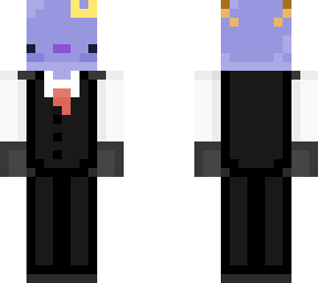 blue axolotl in a suit