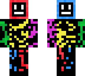 colored faces