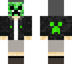 emerald creeper (hood + mask)